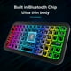 thumbnail image 4 of Mini Teclado Inalámbrico Bluetooth 5.2 de 5 Pulgadas con Retroiluminación de 7 Colores, Recargable, para PC, Android TV Box., 4 of 5