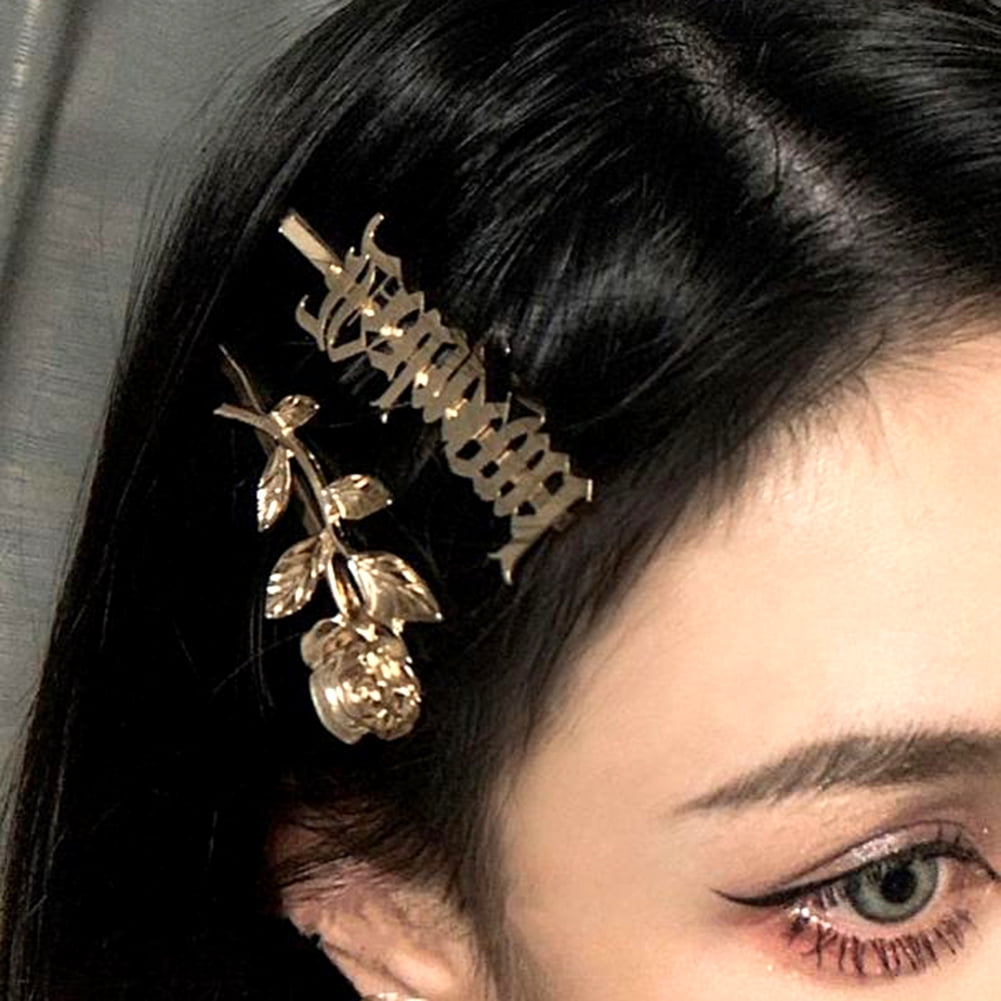 Fashion Women Hair Clip Girls Crystal Letters Barrette Bobby Pin Hairpin Gifts Fashion Women Hair Clip Girls Crystal Letters Barrette Bobby Pin Hairpin Gifts