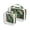 Green Gold Marble Modern Luxury, variant on Clear Makeup Bags with Handle Large Opening 2 Pack Set Toiletry Bag Quart Size Bag, for Women Man Traveling Travel Essentials, Toiletries and Other. Green Gold Marble Modern Luxury
