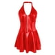 thumbnail image 5 of Vestido corto con tirantes para mujer talla grande: diseño con escote, ajuste ceñido, informal/para el día a día, para todas las estaciones, disponible en varias tallas., 5 of 6