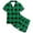 1-71Green244, variant on MEZZALL Kids Boys And Girls Pattern Printed Short Sleeve Lapel Button Down Tops & Shorts Sleepwear Night Comfort Pajamas Sets