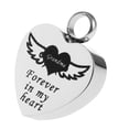 thumbnail image 2 of Joyería de cremación Colgante de cenizas Collar  de Zulema  Heart Memorial Pet Pendant, 2 of 8
