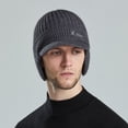 thumbnail image 7 of Baqcunre Beanies Hats Men, Elastic Warm Knitted Hat Winter Hat Mens Thickened Wool Hat Outdoor Warm Knitted Hat In Autumn And Winter, Beanie for Women, Baby Beanie, 7 of 7