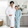 thumbnail image 3 of East'N Blue Kimono Turkish Cotton Unisex Bathrobe - Fuchsia - LG (Pack of 1), 3 of 4