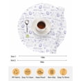 thumbnail image 6 of 15 Inch Round Placemats Set of 4, Purple Easter Non Slip Heat Insulation PP Table Mats, Watercolor Spring Bunny Eggs Flower Washable Place Mats for Kitchen Dining Party Table Decor, 6 of 7