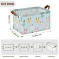 thumbnail image 7 of Yayeee Foldable Storage Basket for Shelves with Handles Waterproof Cloth Bins, Cute Rabbits, 7 of 7