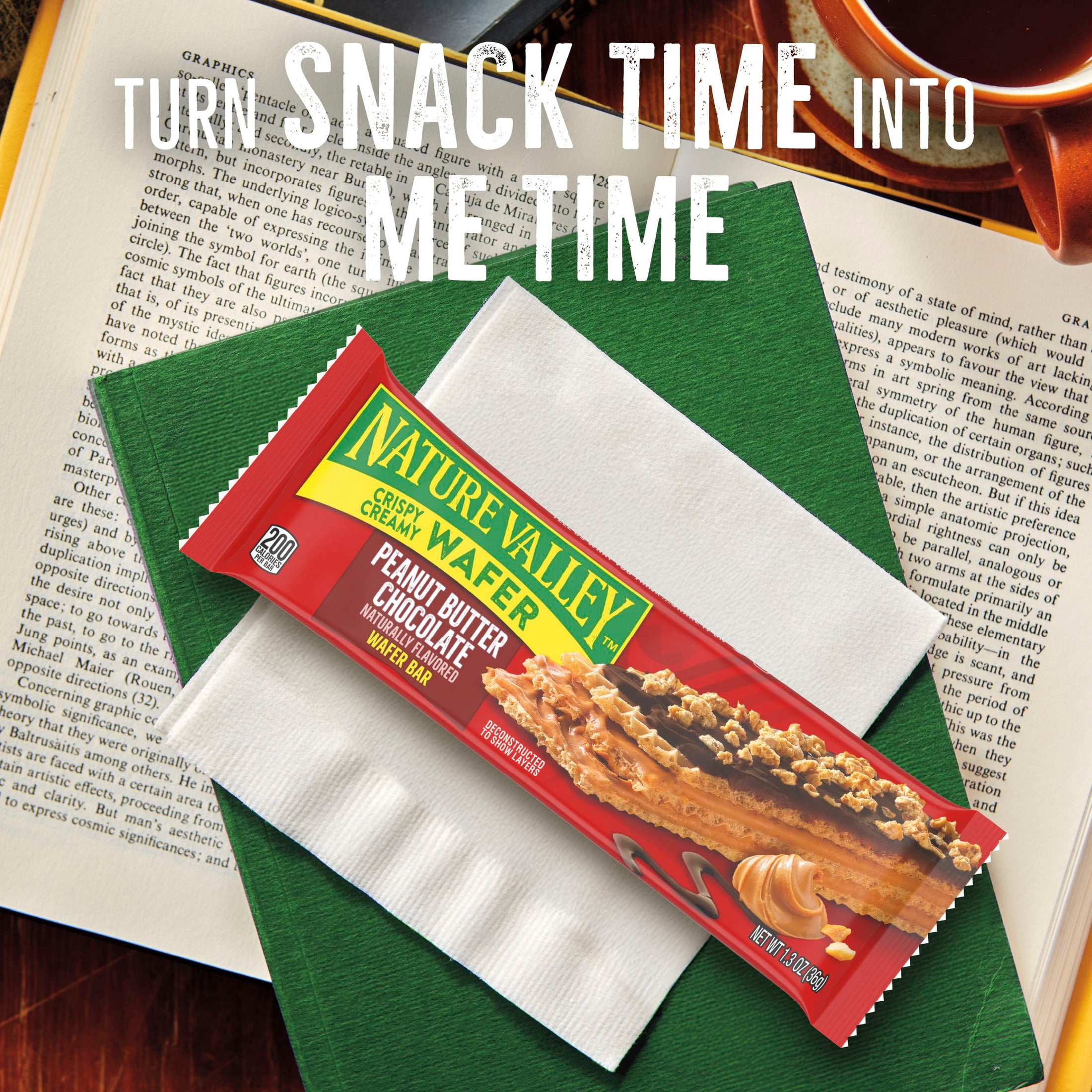 (4 pack) Nature Valley Peanut Butter Chocolate Crispy Creamy Wafer Bars, 15 Bars, 19.5 oz