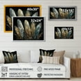 thumbnail image 4 of Designart "Gold Gilded Feathers II" Glam Feather Canvas Wall Art, 4 of 5