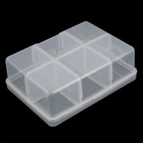 REGALWOVEN Travel Jewelry Plastic 6 Slots Storage Case Box Organizer Organizer Conatiner Clear