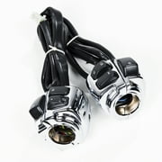 Astra Depot Chrome 1” Motorcycle Handlebar Controls Switches Kit for Harley Softail Sportster
