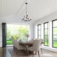 thumbnail image 7 of 9609-MB Millennium Lighting Moven - 9 Light Chandelier-26.75 Inch Tall and 28 Inch Wide-Matte Black Finish    -Traditional Installation, 7 of 7
