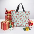 thumbnail image 5 of Lafuoo Watermelon Pattern Single Shoulder Convenience Bag, Large Capacity Zippered Handbag for Shopping, Unisex-One Size, 5 of 7