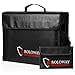 thumbnail image 3 of ROLOWAY Large (17 x 12 x 5.8 inches) Fireproof Bag, XL Fireproof Document Bags with Small Fireproof Bag, Fireproof Safe and Water Resistant Bag for Money, Legal Documents, Files, Valuables, 3 of 4