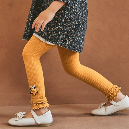 

Toddler Kids Baby Girls Cotton Leggings Knitted Pantihose Stretchy Basic Ninth Pants Pantyhose For Spring Autumn Stocking
