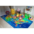 thumbnail image 4 of Furnish My Place 762 USA Map HD 6'6"x9'2" USA Map Area Rug for Childrens, Skid Resistant Rubber Backing Floor Mat, Multicolor, 4 of 6