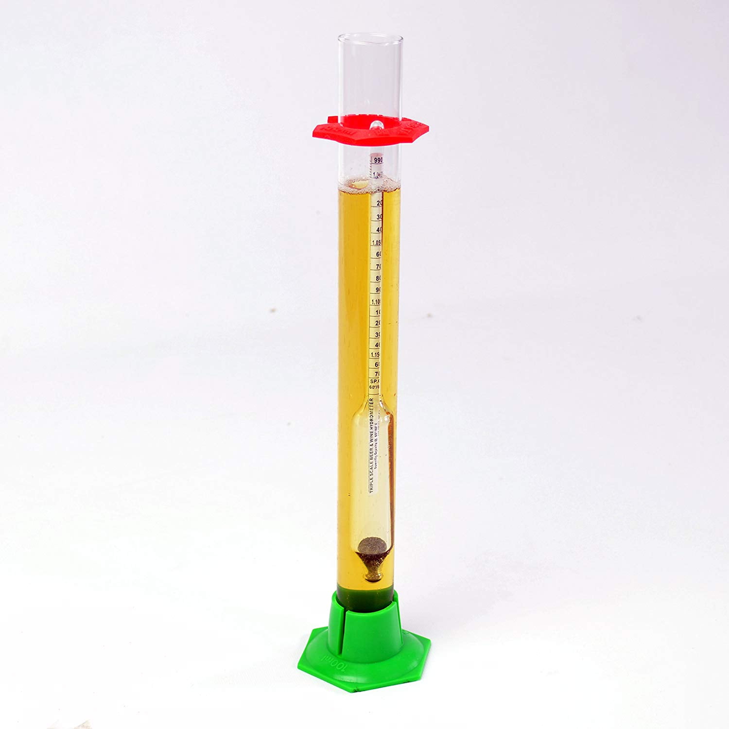 Triple Scale Hydrometer and 13' Glass Hydrometer Test Jar with Stand