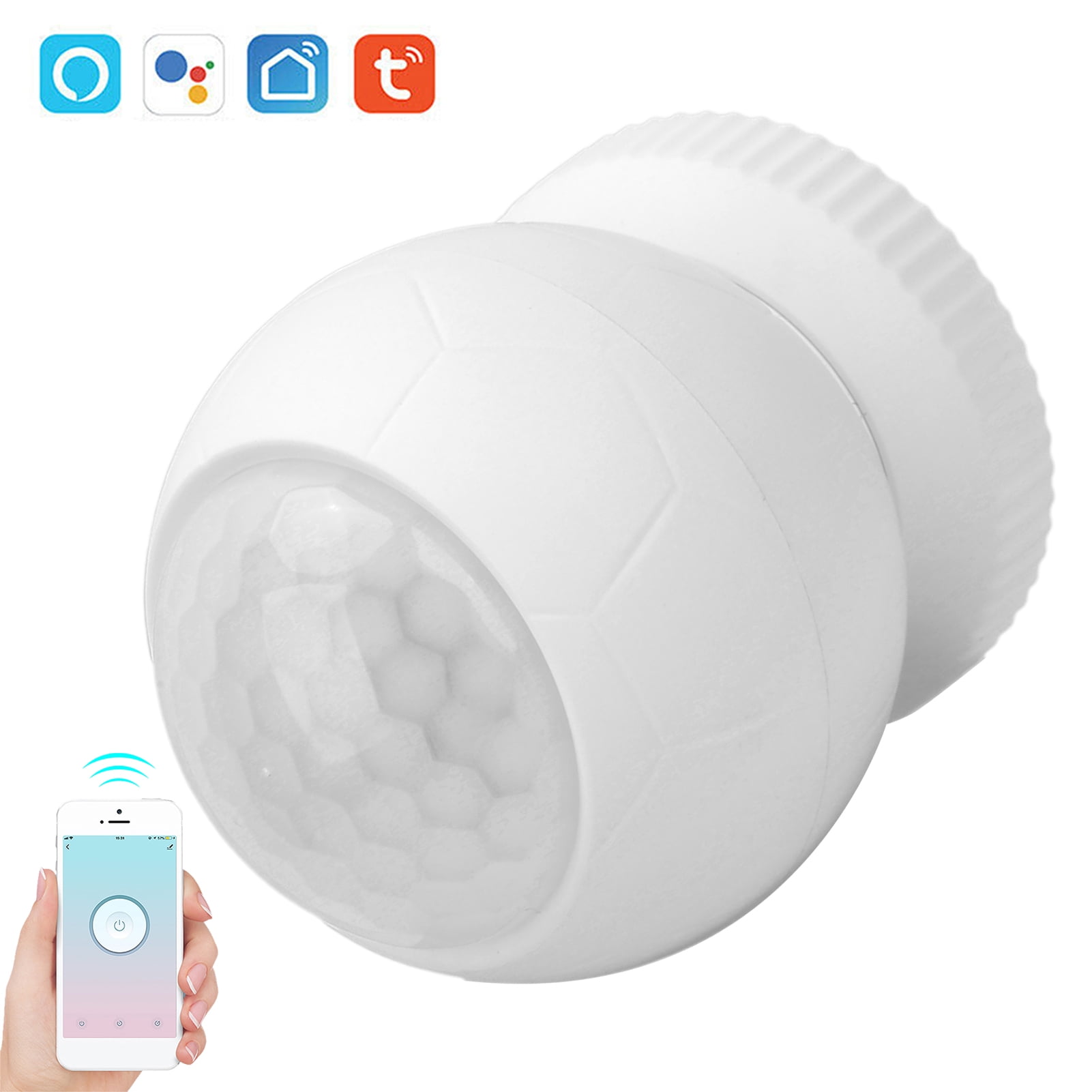 Yajisi PIR Sensor 110° Wide Sensing Angle IR Human Body Motion Detector for TUYA Zigbee Wireless Smart App Control Home Anti-Thief Security Alarm System