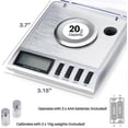 thumbnail image 3 of Smart Weigh Gem20-20g X 0.001 Grams, High Precision Digital Milligram Jewelry Scale, Reloading, Jewelry And Gems Scale, Calibration Weights And Tweeze, 3 of 5