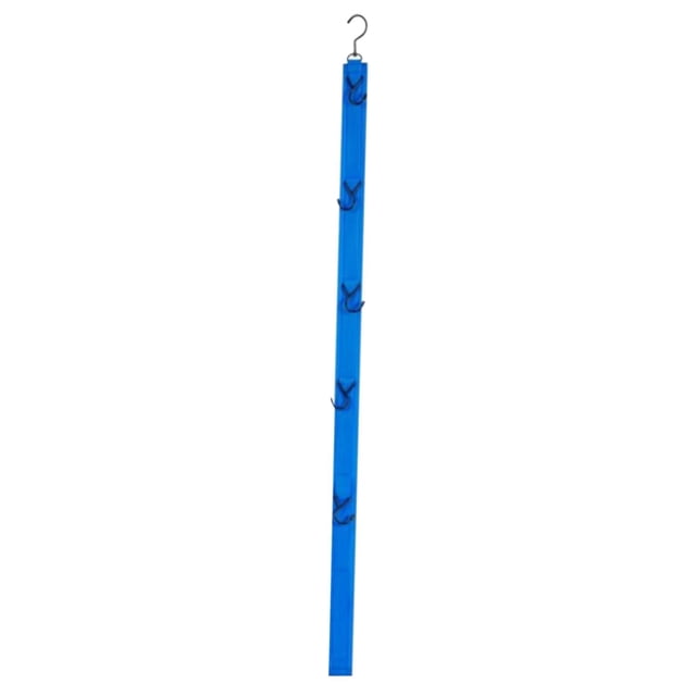 Colgador de Hockey, estante de secado colgante, 5 ganchos, colgador de equipo de Hockey, organizador de cosas de Hockey para fútbol, uso al aire libre Azul