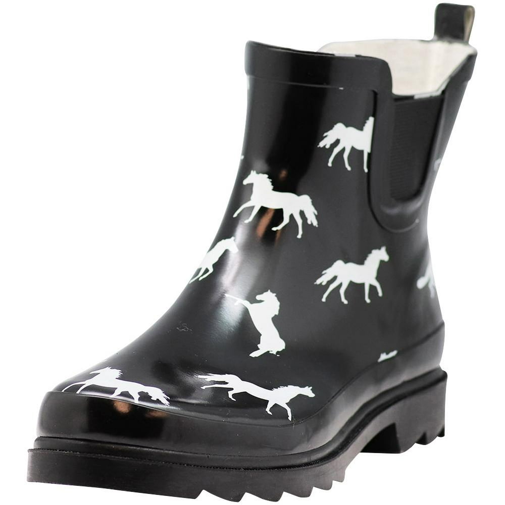 NORTY - Norty New Women Low Ankle High Rain Boots Rubber Snow Rainboot Shoe Bootie, 40925 Black
