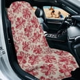 thumbnail image 2 of Garronmavis Red Floral Car Seat Towel Cover Multi-Functional Sweat Stain Protection with Storage Bag 1 PC Front Seat Breathable Stretchable Universal Fit for SUV Trucks Cars Sedan Van, 2 of 9