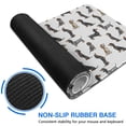 thumbnail image 6 of 31.5x15.7 Inch Gaming Mouse Pad, Non-Slip Stitched Rubber Desk Mat for Desktop & Laptop,Dachshund Variety White Pattern, 6 of 6