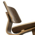 thumbnail image 5 of Modway Fathom Modern Durable Molded Plywood Accent Chair in Walnut, 5 of 12