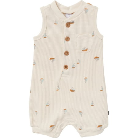 Modern Moments by Gerber Baby Boy Sleeveless Romper, Sizes 0/3 Months - 24 Months