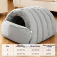 thumbnail image 2 of Cama cueva para gatos, nido para gatos lavable, grueso y suave para invierno, cama para mascotas para suministros para mascotas, M, 2 of 8
