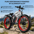 thumbnail image 5 of EOEOTWO E01MAX Electric Bike for Adults, Dual Motor Off-Road Ebike, 26" Fat Tire Fast Mountain E-Bike with 48V 23Ah Battery, Dual Hydraulic Brakes, 80 Miles Long Range UL 2849, 5 of 10