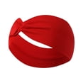 thumbnail image 2 of Accessories Solid Twist Turband Headwrap Hair Band for Women #03Red, 2 of 3