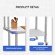 thumbnail image 5 of 48 x 24 pulgadas nsf certified stainless steel work mesa con overshelves: heavy - duty commercial food prep mesa, adjustable estante y hooks para kitchen, restaurant, hotel, y garage, 5 of 7