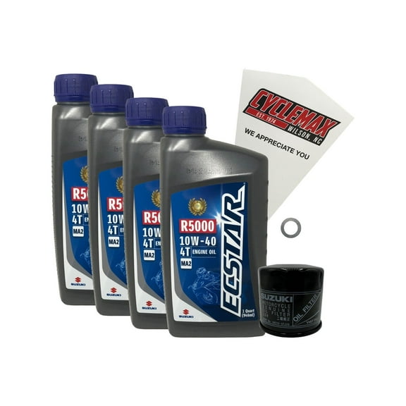 Cyclemax Genuine OEM Standard Oil Change Kit fits 2005-2019 Suzuki VL-1500