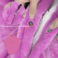 thumbnail image 3 of Sherpa Poncho Blanket Super Soft Comfy Plush Wearable Fleece Blanket  for Adult, 3 of 7