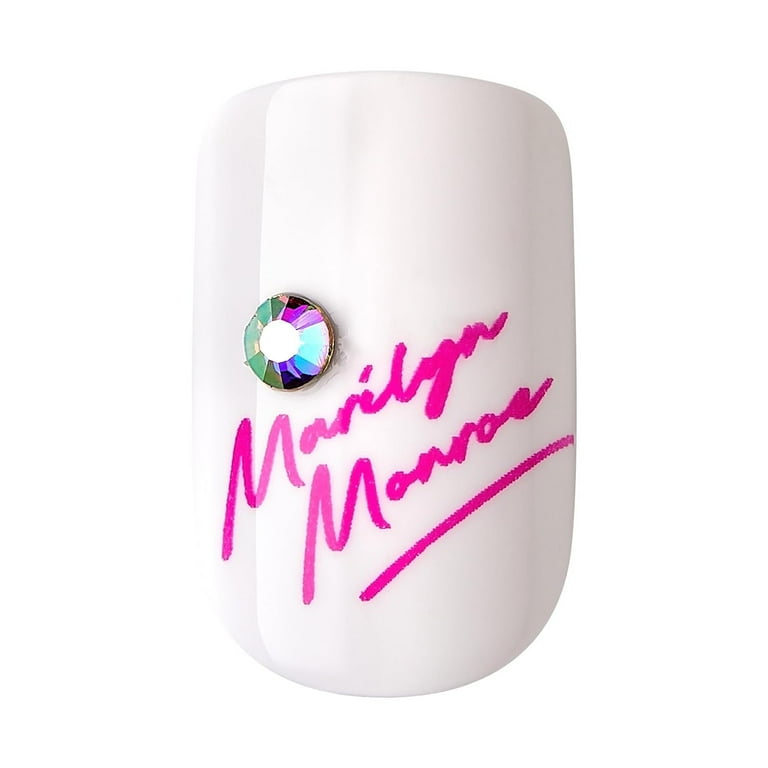 M_nail♡ Marilyn Monroe x KISS Limited Edition Short Square Glue-On Nails