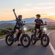 Unibike Ebike for Adults, 748 Peak Motor Electric Bike, 48V/15Ah Removable Battery, 20“X4” Fat Tire E-Mountain Bike, Off-Road E-Bike With Led Turn Signals