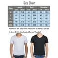 thumbnail image 4 of SHCKE Men's Casual Solid Undershirt V Neck Slim Fit T-Shirts Breathable Quick Dry T-Shirt, 4 of 5