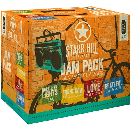 Starr Hill Brewery Jam Pack Variety Pack, 12 Pack 16 fl. oz. Cans
