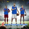thumbnail image 5 of Scrimmage Training Vest 25x17" Soccer Jersey Sport Team Pinnies, Dark Blue 6 Pack, 5 of 6