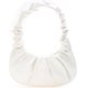 thumbnail image 2 of Bolsa Retro Mujeres Color puro plisado PU Hombro Axila Bolso Bolsos (Blanco) JShteea Para Estrenar, 2 of 9