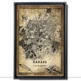 thumbnail image 2 of Harare Vintage Map Prints Canvas, Zimbabwe Map Art Canvas, Canvas, Harare Map City style vintage Canvas , Canvas Wall Art, Street Map Artwork Canvas, 2 of 6