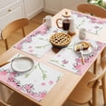 thumbnail image 5 of Cherry Blossoms Branches Placemats Set of 1, Pink Floral Non-Slip Place Mats Washable Table Mats for Kitchen Dining Table Decorations Indoor/Outdoor, 5 of 9