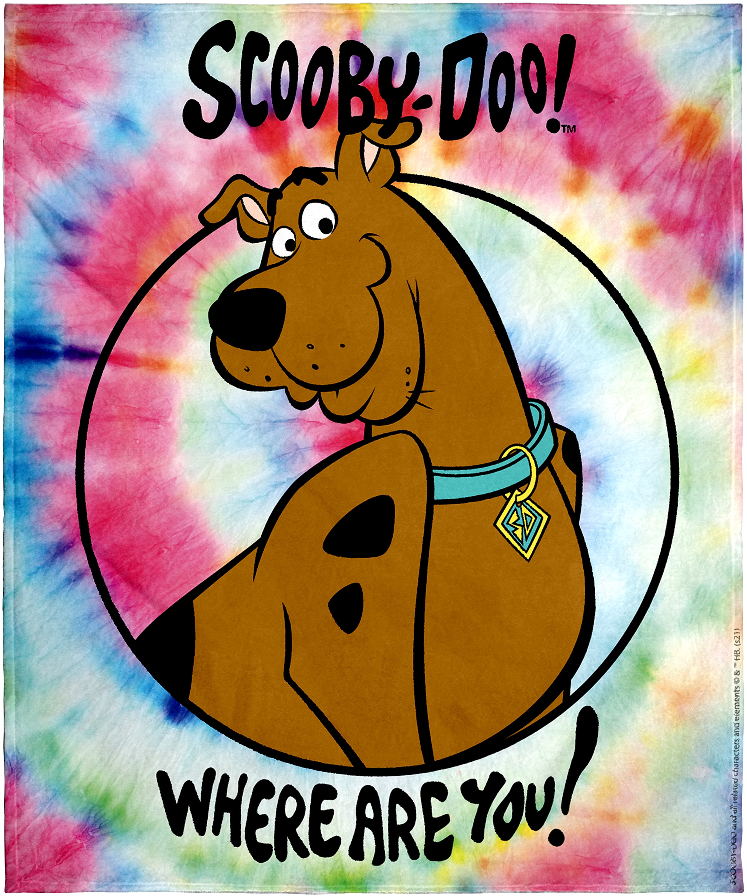 Scooby Doo Where Are You? Tie Dye Silk Touch Throw Blanket - Walmart.com