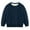 Navy, variant on Lmnyox Winter Sweatshirts for Toddler Kids Thick Fleece Lined Crew Neck Long Sleeve Solid Pullover Shirt