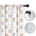 thumbnail image 4 of Blackout Kids Curtains,White Princess Castle Pattern Childrens Insulated Curtains Set Of 2,Bedroom Essentials,Toddler Room Decor 42"x54", 4 of 5