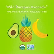 Once Upon a Farm Organic Refrigerated Baby Food Fruit & Veggie Blend Pineapple, Banana & Avocado with Mint, 3.2oz Pouch