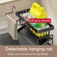 thumbnail image 5 of MerryNine Black Kitchen Sink Caddy Organizer with Brush Holder, Rustproof 304 Stainless Steel Sponge Holder with Incline Self Draining Tray, Countertop Soap & Dishcloth Storage Organizer, 5 of 7