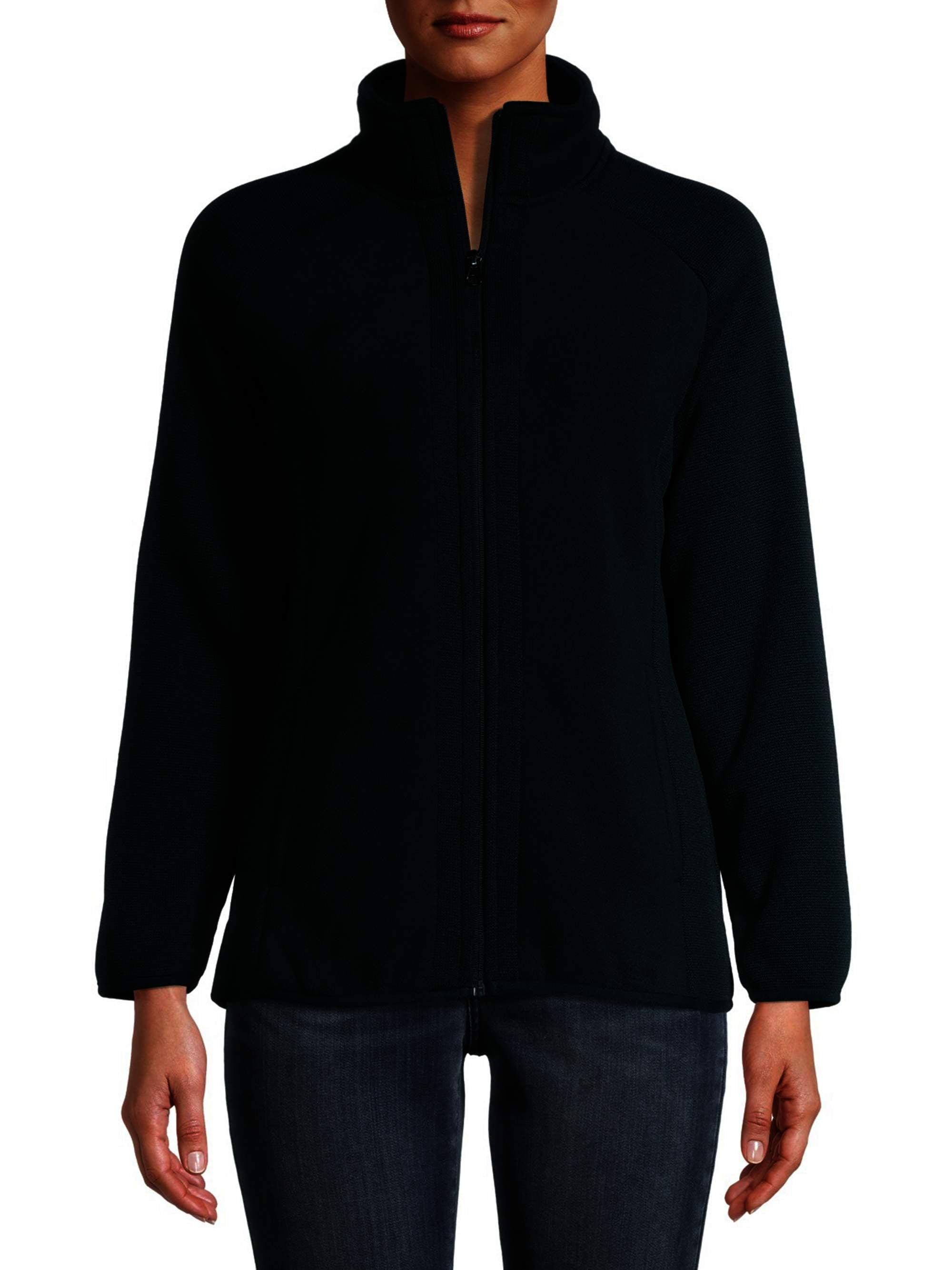 Time and Tru - Time and Tru Women's Sweater Fleece Full-Zip Jacket - Walmart.com - Walmart.com
