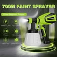 thumbnail image 2 of 700W HVLP Paint Sprayer with 4 Nozzles 3 Patterns Cleaning Blowing Joints for Furniture Cabinets Fence VF803, 2 of 7