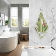 thumbnail image 2 of Yayeee 2 Pack Hand Towels for Bathroom 100% Cotton 16" x 28" Soft Absorbent Kitchen Towel, Black Martini, 2 of 7